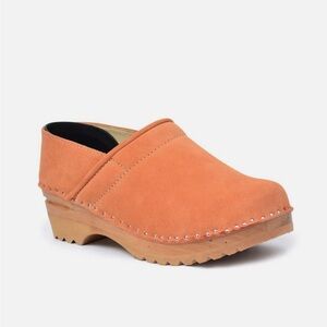 Troentorp Van Gogh Apricot Suede 185 Clogs 39H NIB